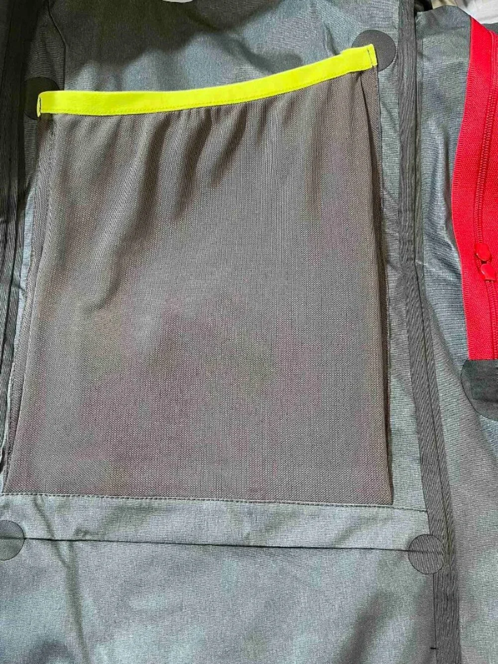 Arc'teryx GORE‑TEX Hard Shell Hooded Jacket Colorblock Yellow Navy Red XL